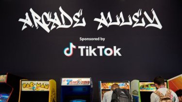Retro arcade games at Arcade Alley at Infosecurity Europe