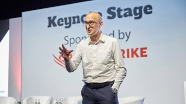 Matthew Syed presents a keynote session at Infosecurity Europe 
