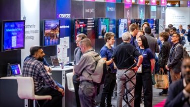 Infosecurity Europe attendees at Cyber Innovation zone