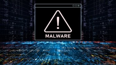 An image that has Malware warning