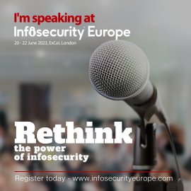 Infosecurity Europe Speaker Banner 