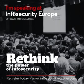 Infosecurity Europe Speaker Banner 