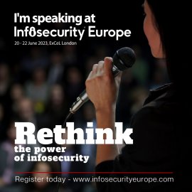 Infosecurity Europe Speaker Banner 